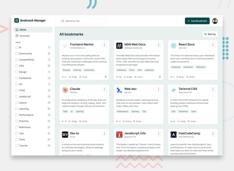 Frontend Mentor projects page displaying real-world web development challenges for portfolio building