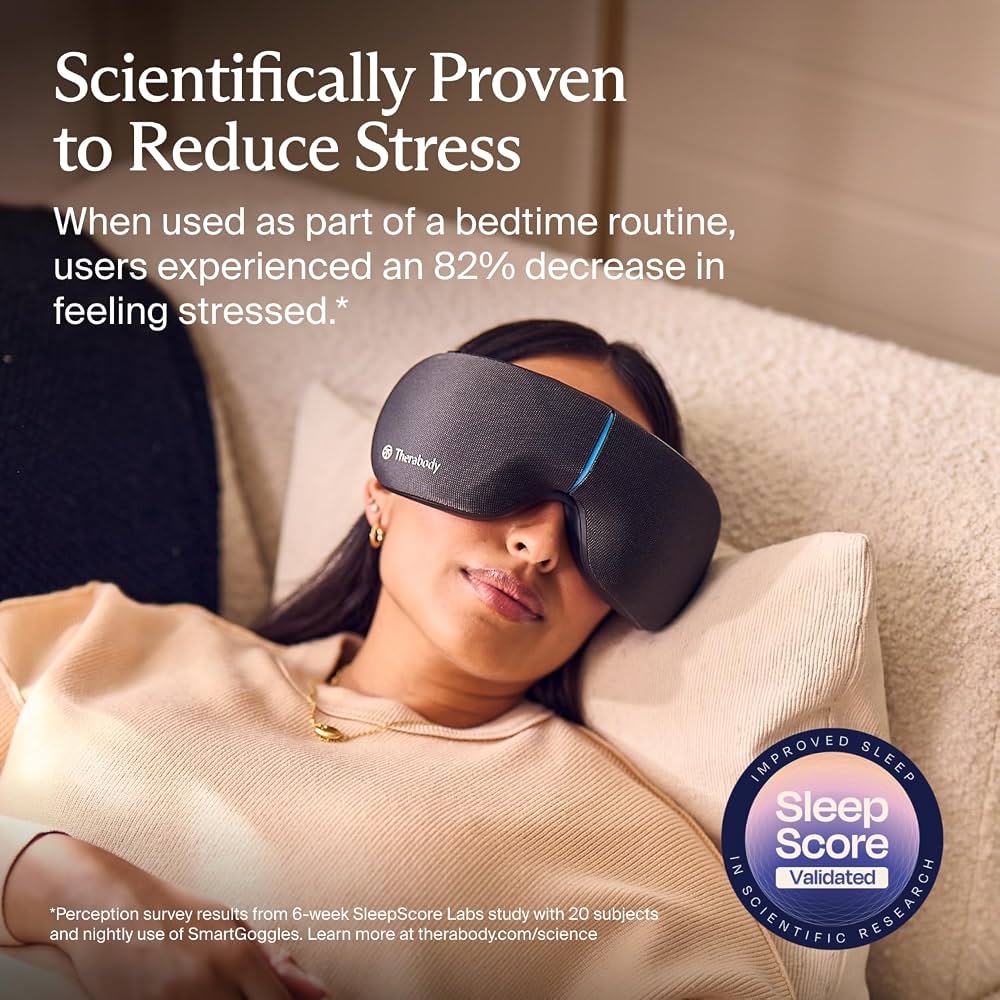 Therabody SmartGoggles heated eye mask and massager for stress relief and sleep