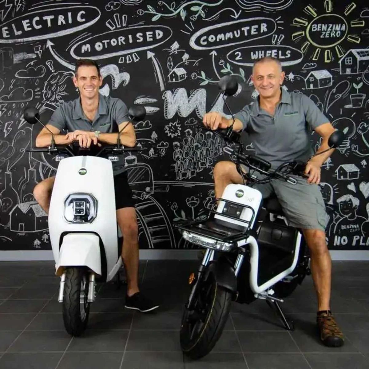 Super Soco CUx electric scooter parked outdoors highlighting compact urban commuter design