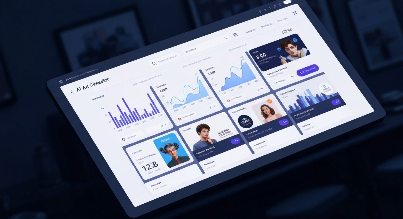 Predis.ai AI ad generator interface showing automated social media content creation workflow