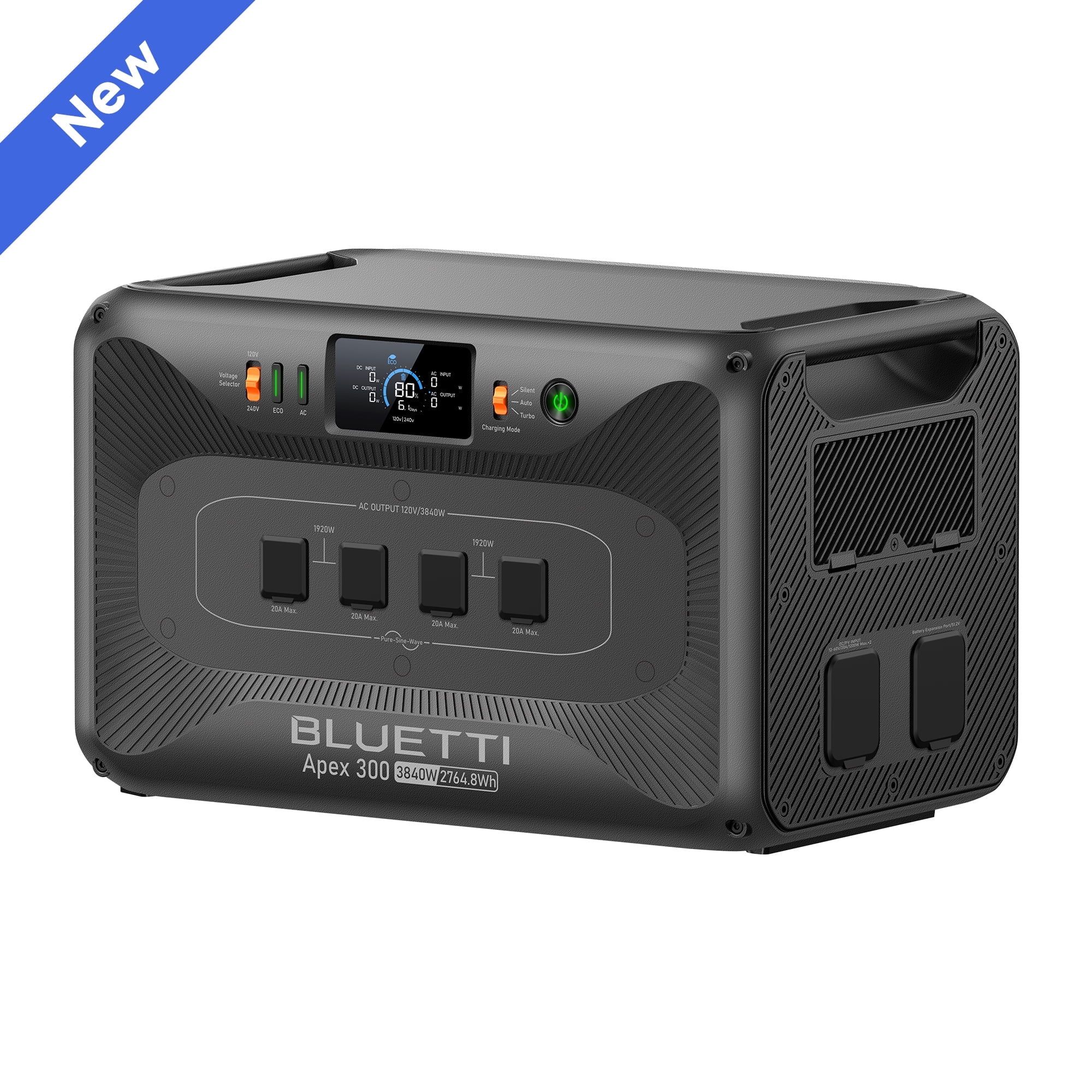 Bluetti AC300 plus B300 expandable LiFePO4 power station for home backup and RV use