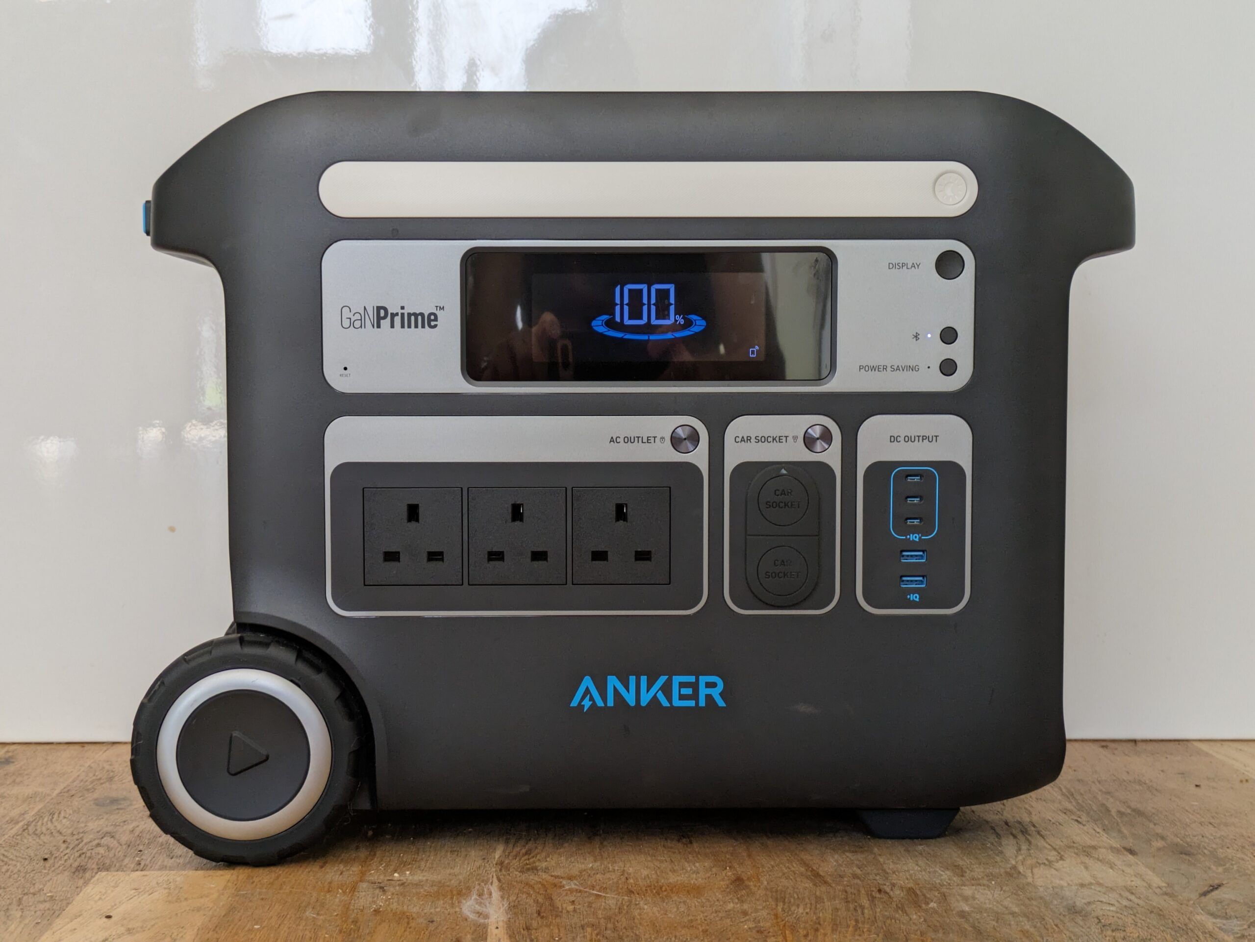 Anker SOLIX F2000 portable power station with handle for DIY workshop and home backup use