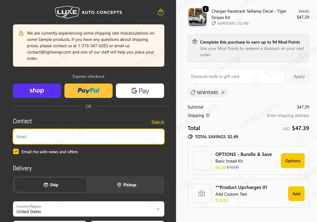 Luxe Auto Concepts coupon code tested June 2026 – Coupons Scout