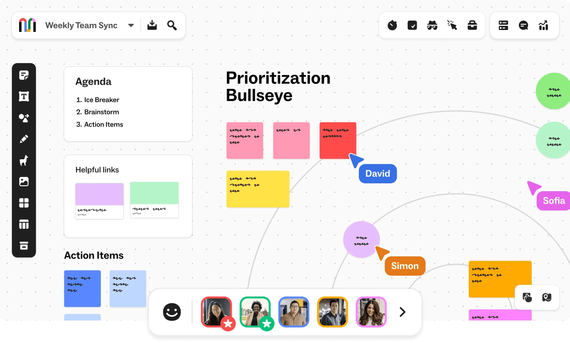 Mural visual collaboration platform interface designed for enterprise facilitated workshops and team alignment