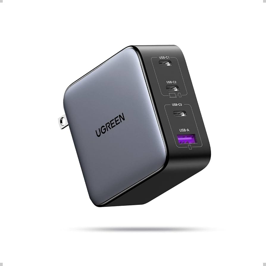 UGREEN Nexode 100W GaN USB-C four port compact foldable laptop charger power adapter
