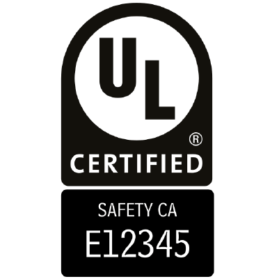 Official UL safety certification mark used to verify tested electrical products