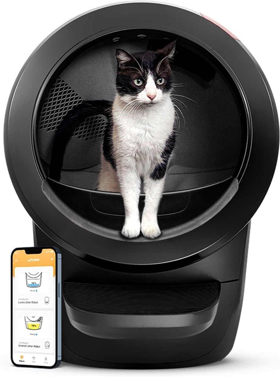 Whisker Litter-Robot 4 enclosed automatic self-cleaning cat litter box premium competitor
