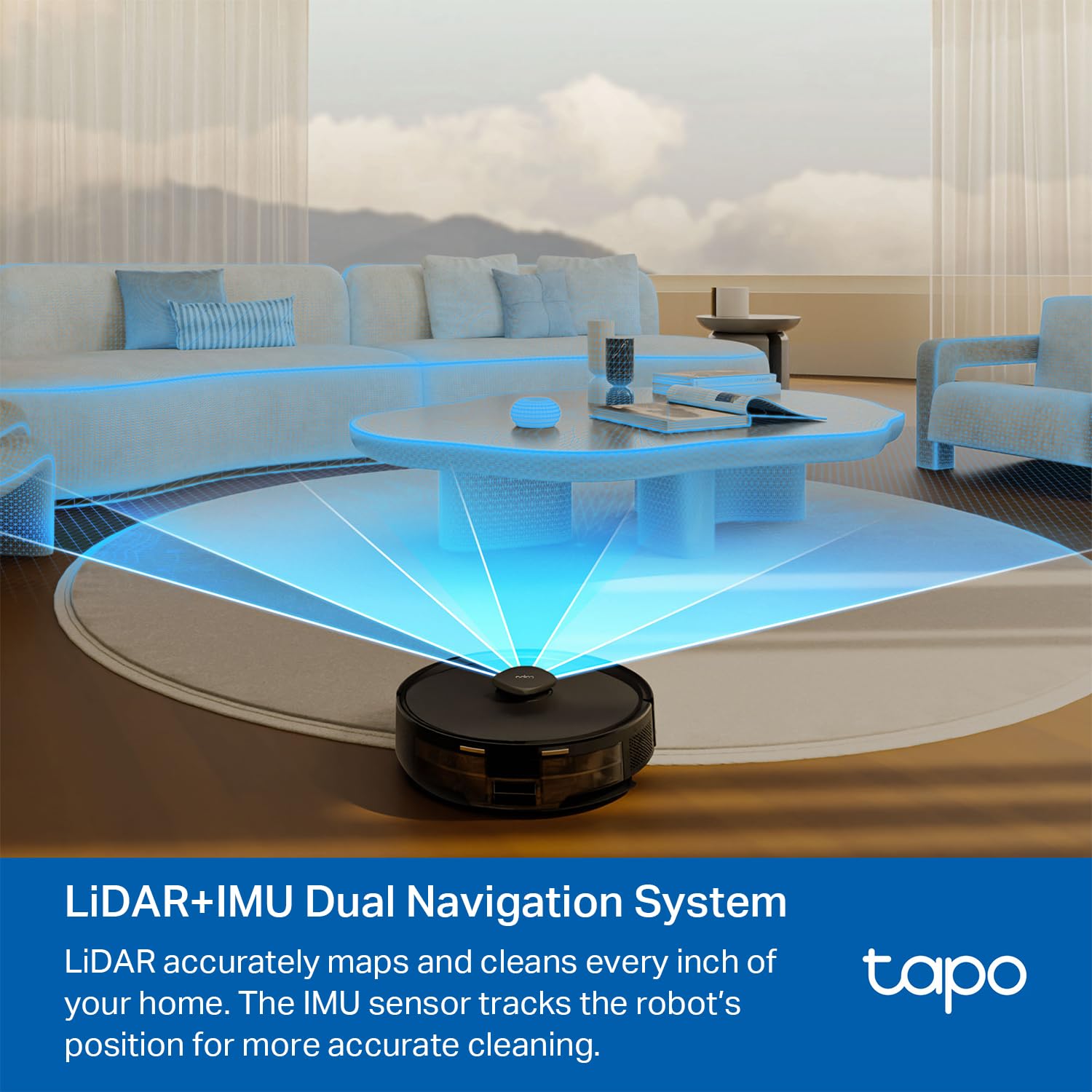 LiDAR-enabled robot vacuum with smart home mapping and navigation technology