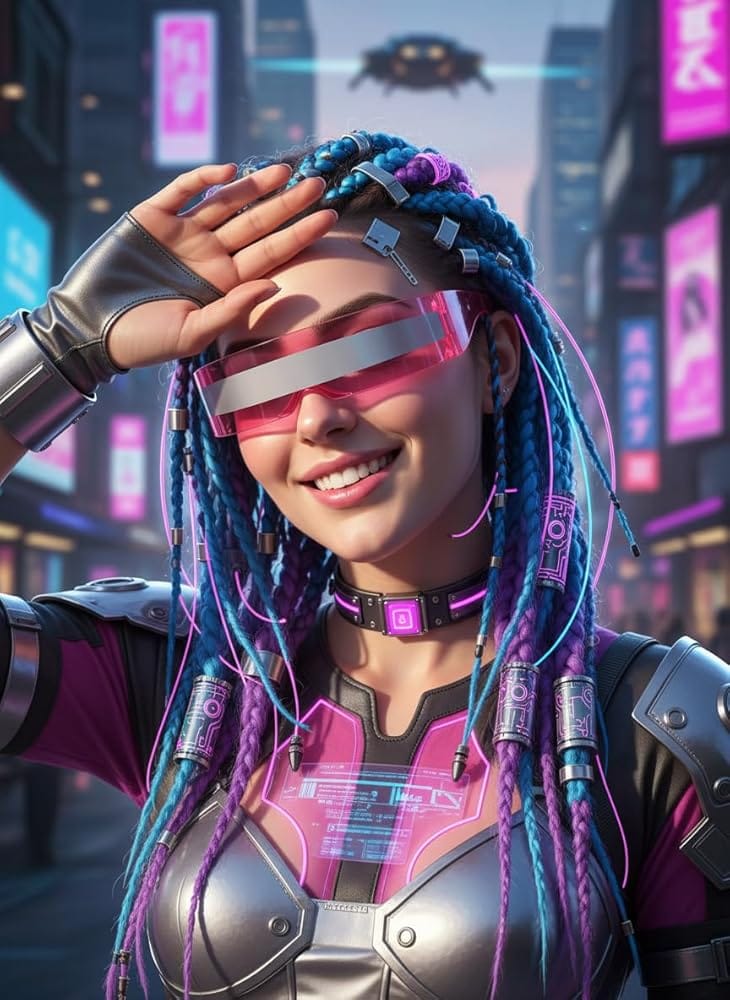 Ninjashark-style futuristic cyberpunk wrap-around sunglasses with rimless translucent mirrored lens