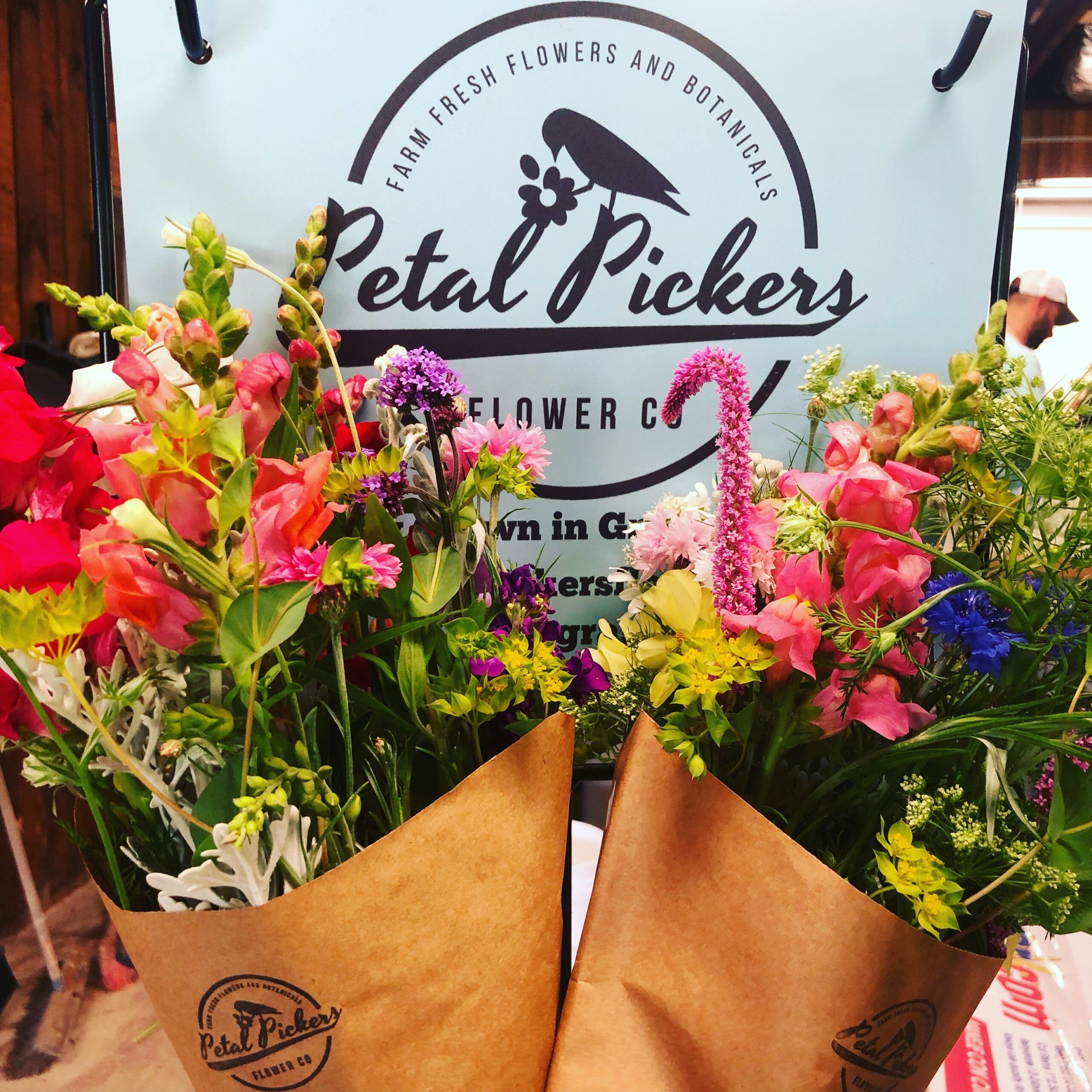 Petal Pickers Flower Co modern bouquet arrangement showcasing artisan floral design
