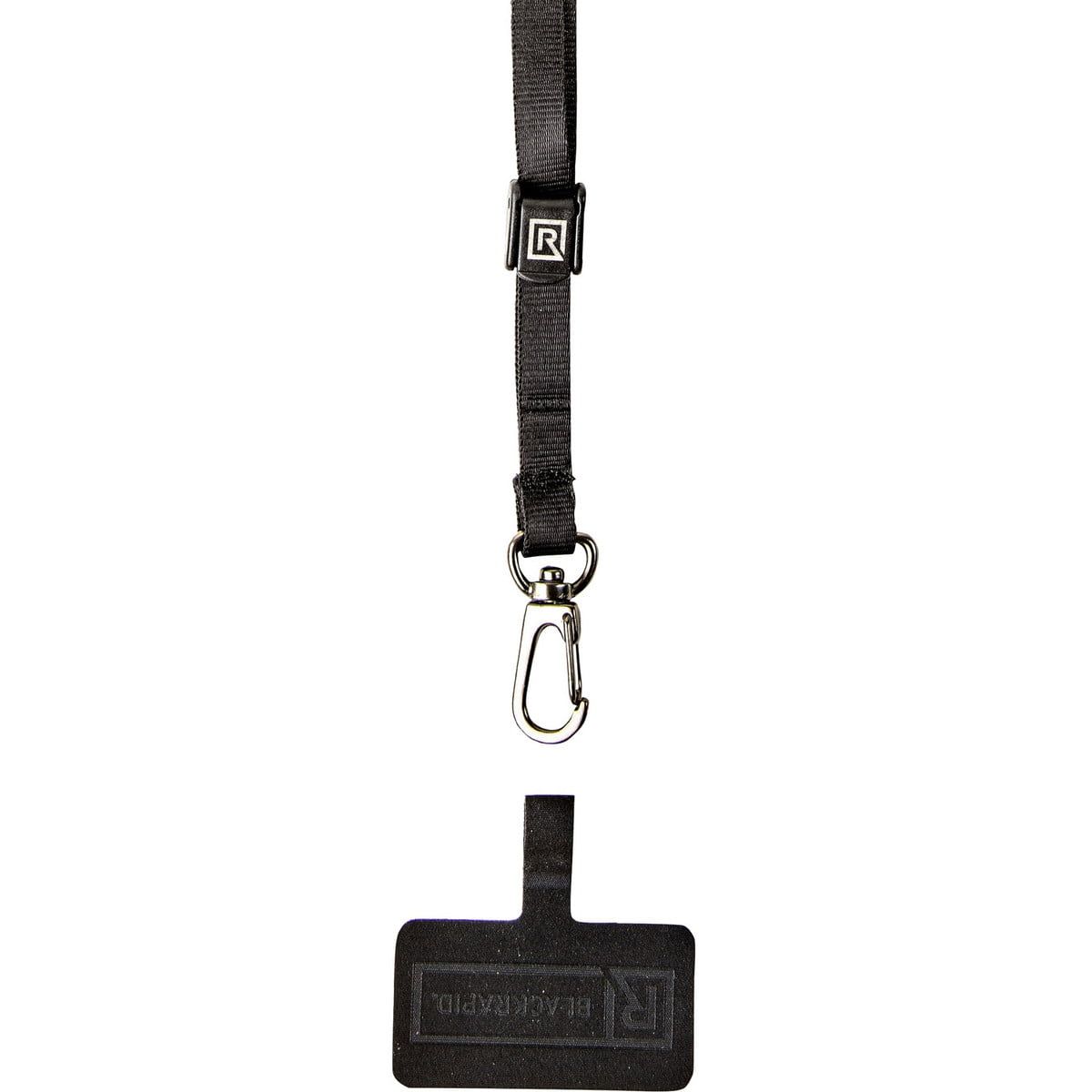BlackRapid WandeR smartphone safety tether lanyard set displayed with carabiner attachment