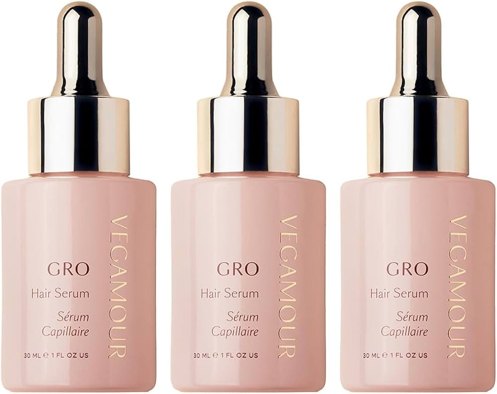 Vegamour GRO Hair Serum bottle for thinning hair and non-oily scalp treatment
