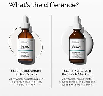 The Ordinary Multi-Peptide Serum for Hair Density bottle with transparent formula concentration