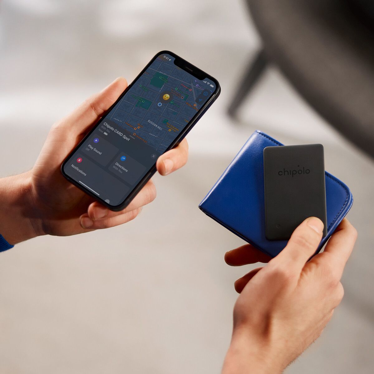 Chipolo CARD Spot wallet tracker designed for Apple Find My integration