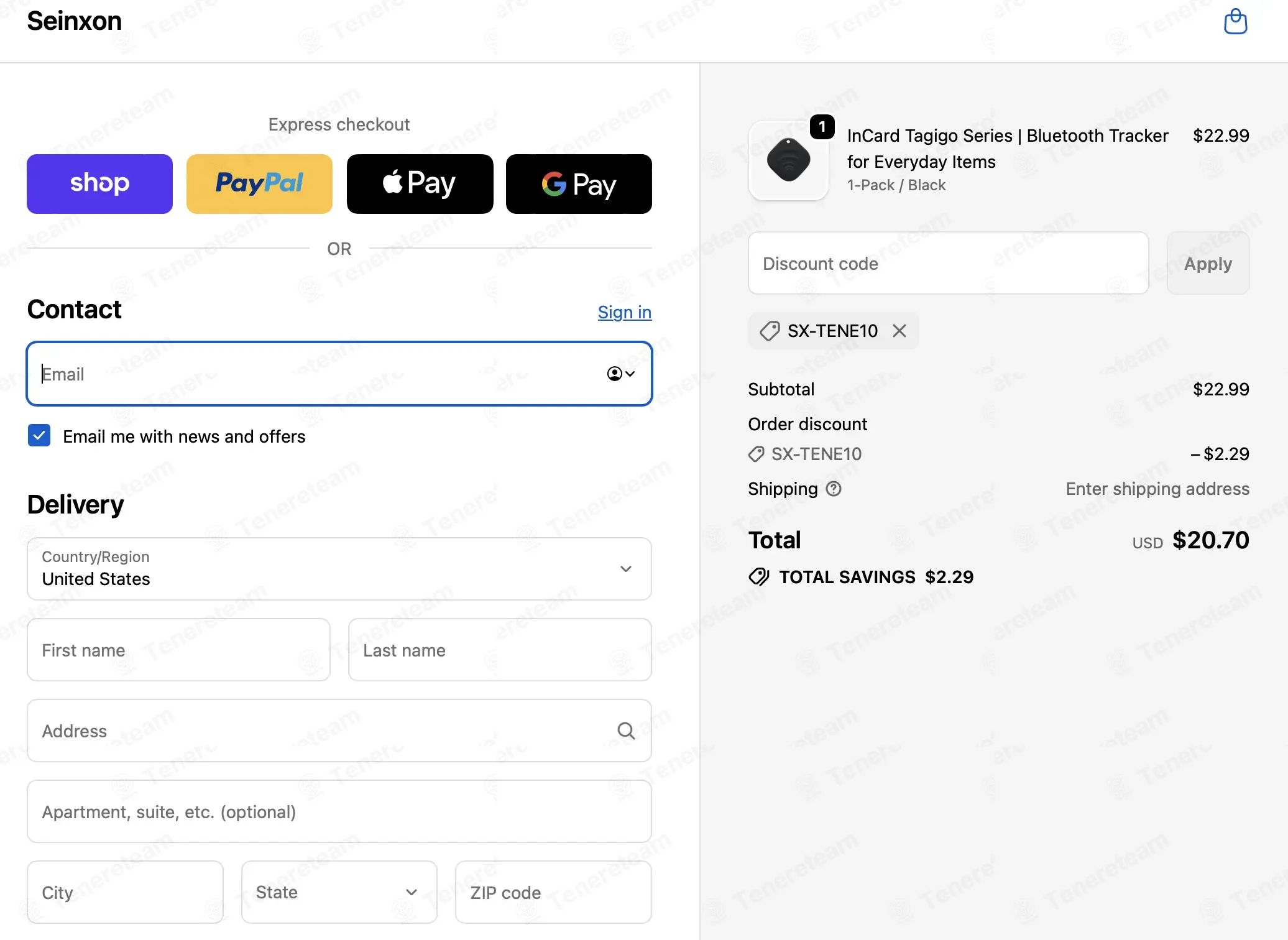 Seinxon coupon code tested June 2026 – Coupons Scout