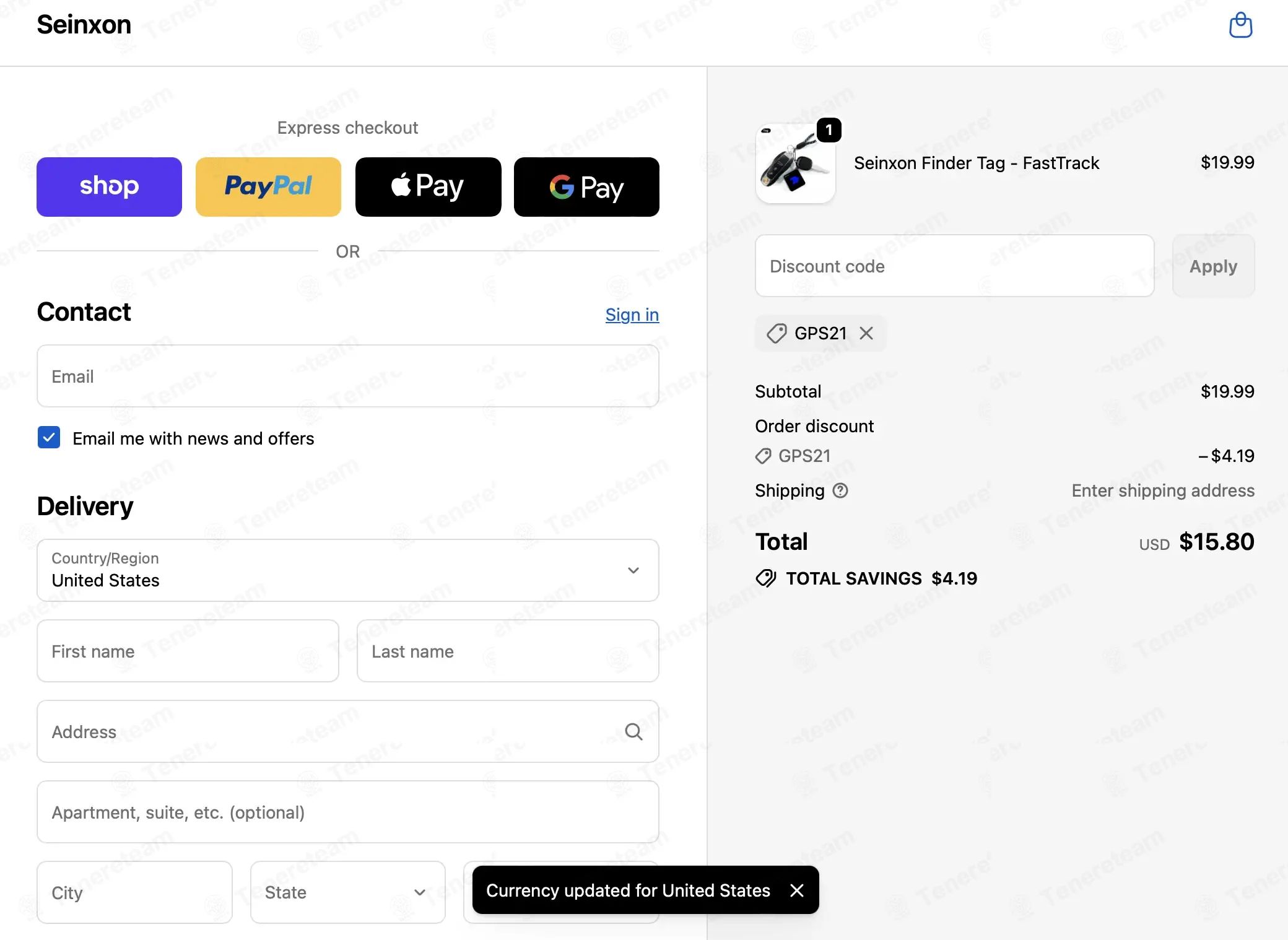 Seinxon coupon code tested June 2026 – Coupons Scout