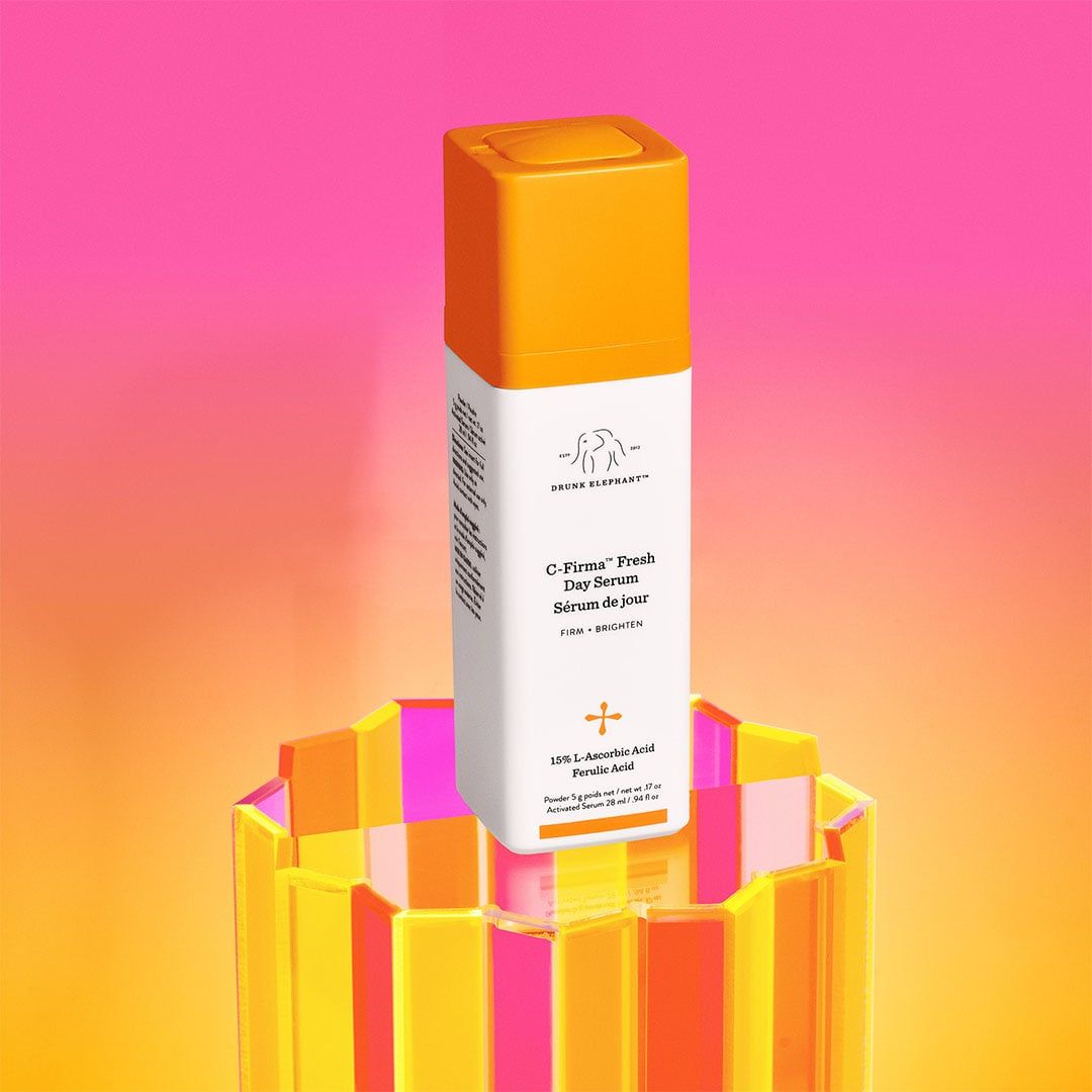 Drunk Elephant C-Firma Fresh Day Serum airless pump bottle with 15% vitamin C formula