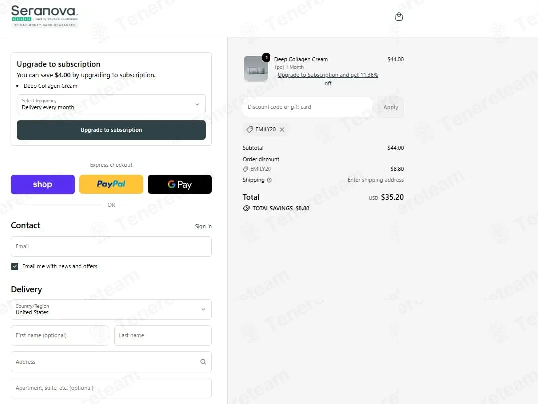 Seranova Beauty coupon code tested June 2026 – Coupons Scout