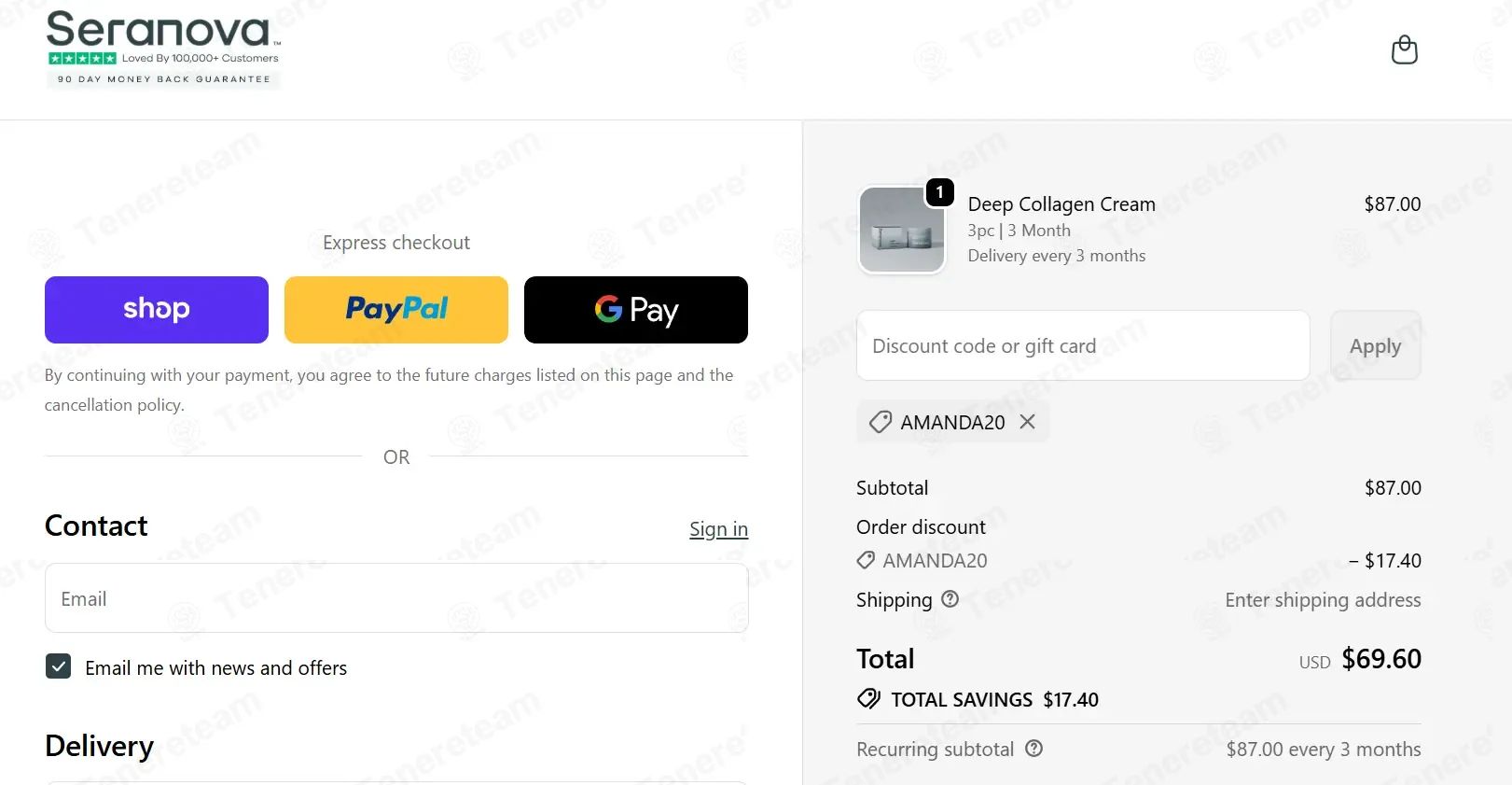 Seranova Beauty coupon code tested June 2026 – Coupons Scout