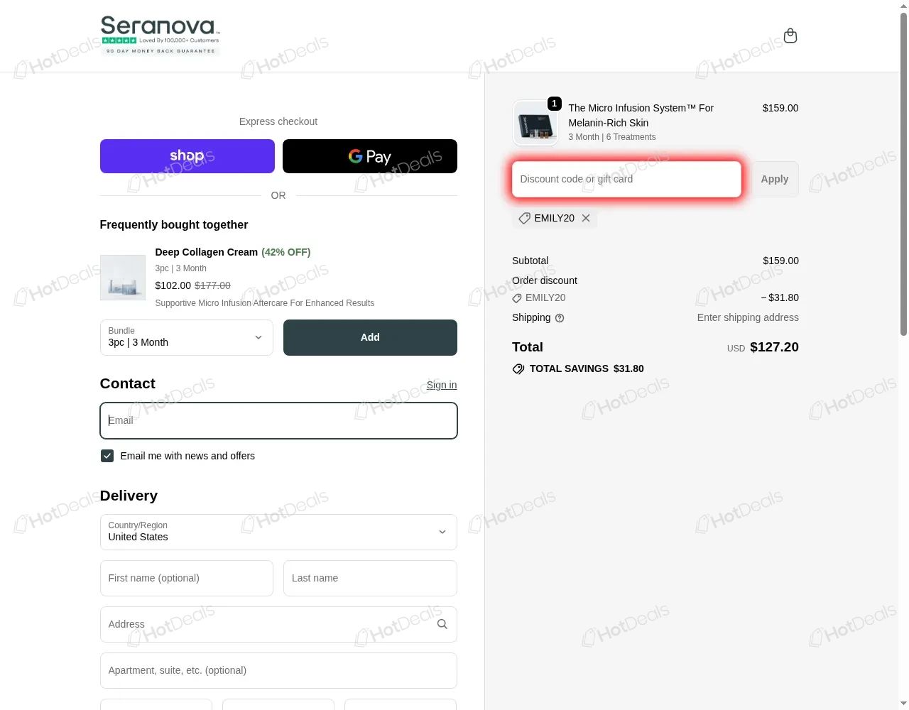 Seranova Beauty coupon code tested June 2026 – Coupons Scout