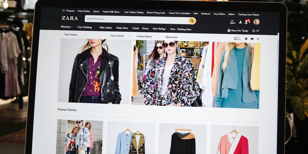 Zara fast fashion e-commerce model showing vertically integrated trend-replication supply chain