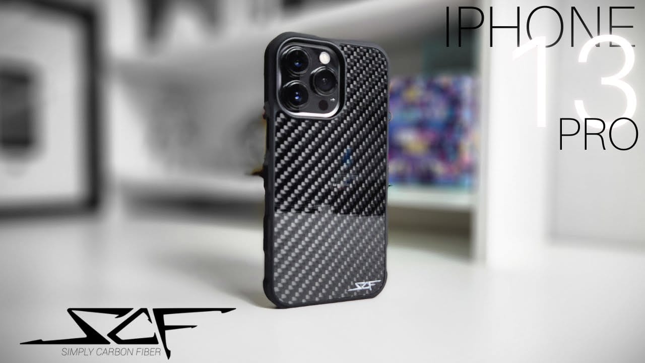 Simply Carbon Fiber iPhone Armor Series case showing real carbon fiber weave texture