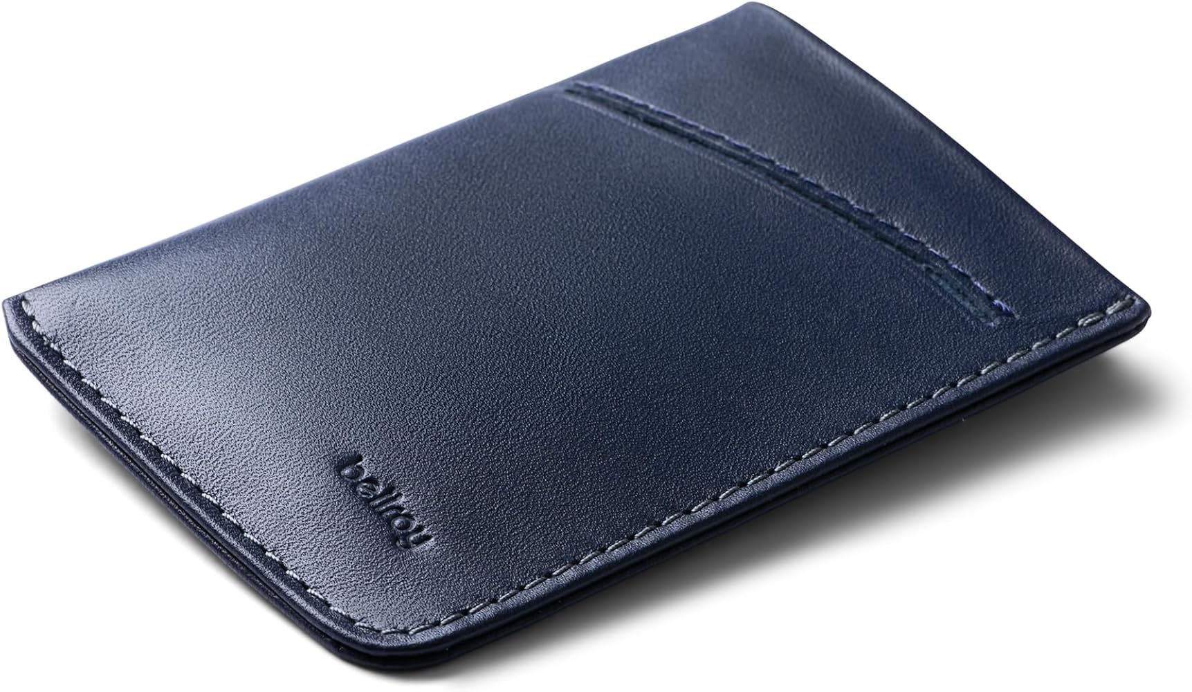 Bellroy premium leather card sleeve minimalist wallet holding cards and folded notes