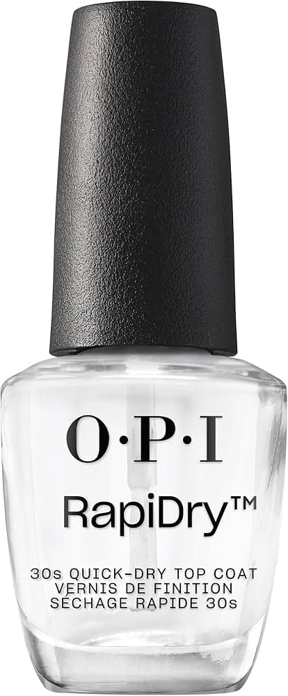 OPI RapiDry Nail Polish Top Coat quick drying high shine glossy bottle for protecting nails
