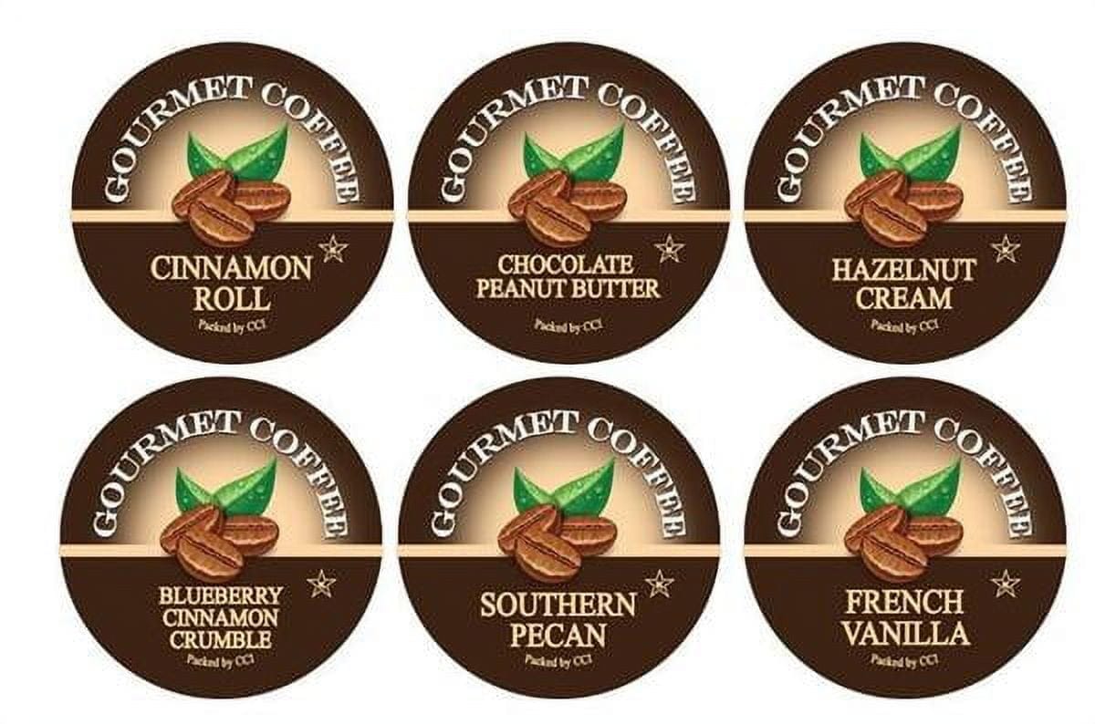 Smart Sips Coffee variety sampler pack with 72 flavored K-cup pods for Keurig brewers