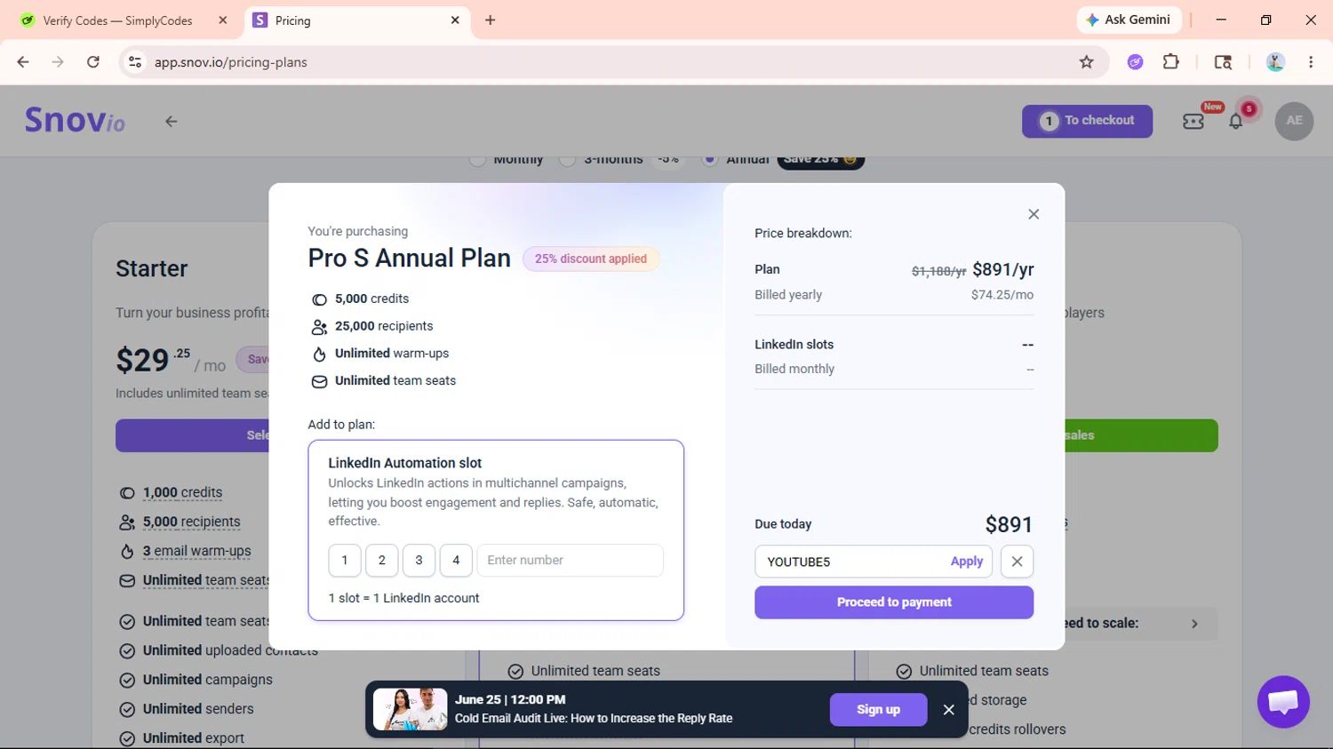 Snov.io coupon code tested June 2026 – Coupons Scout