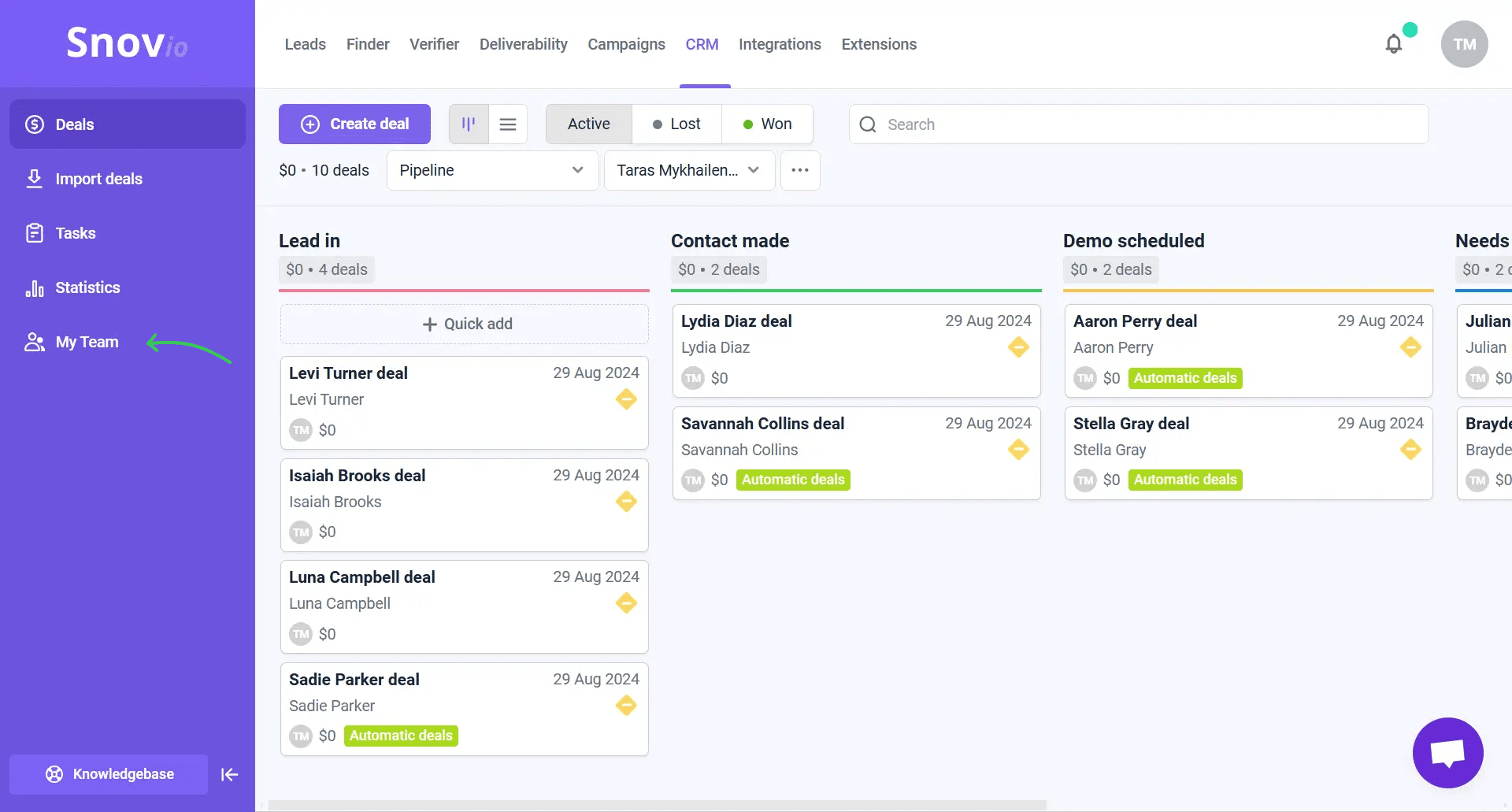 Snov.io official product June 2026
