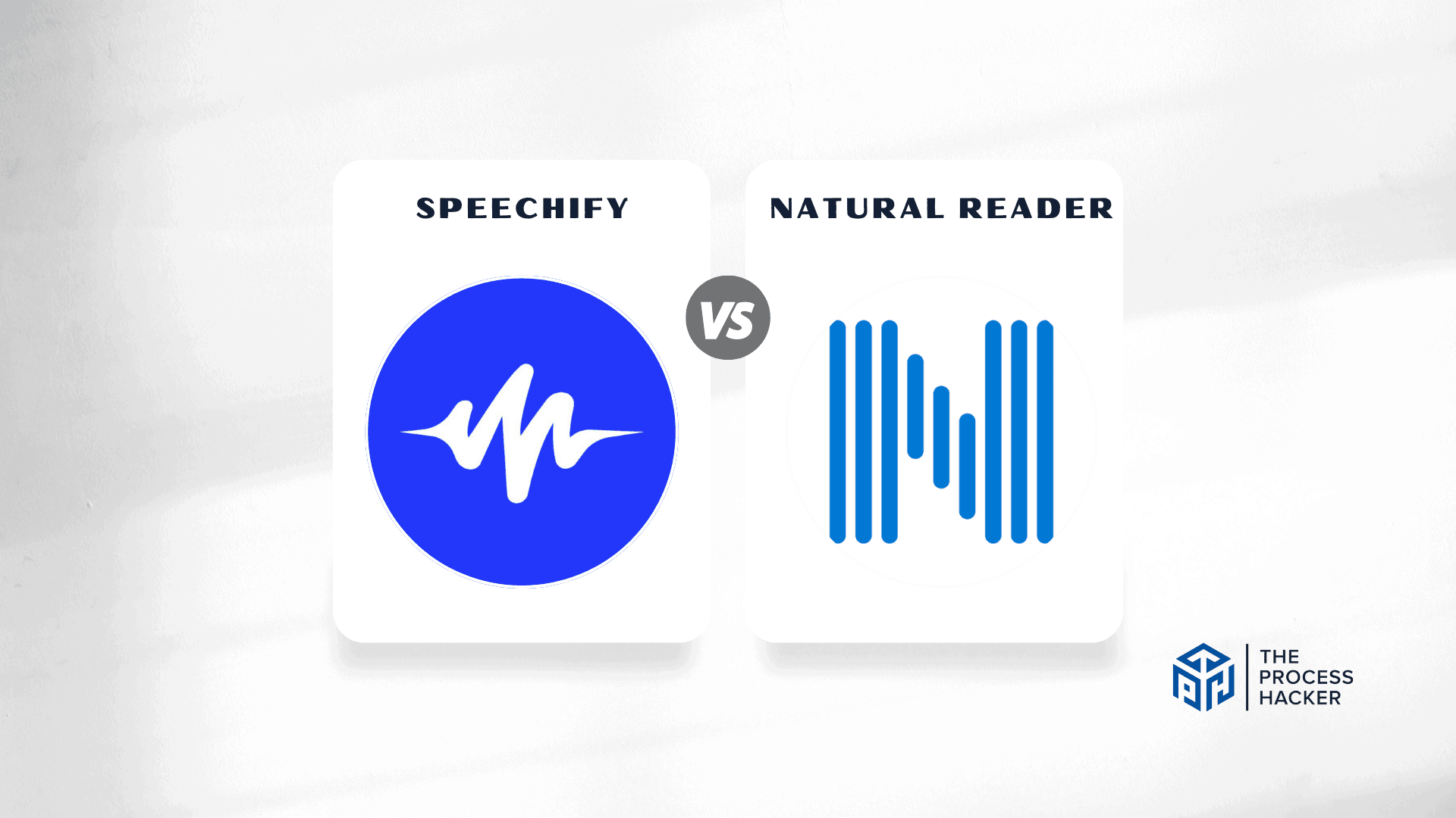 Speechify vs NaturalReader comparison showing text-to-speech software performance side by side