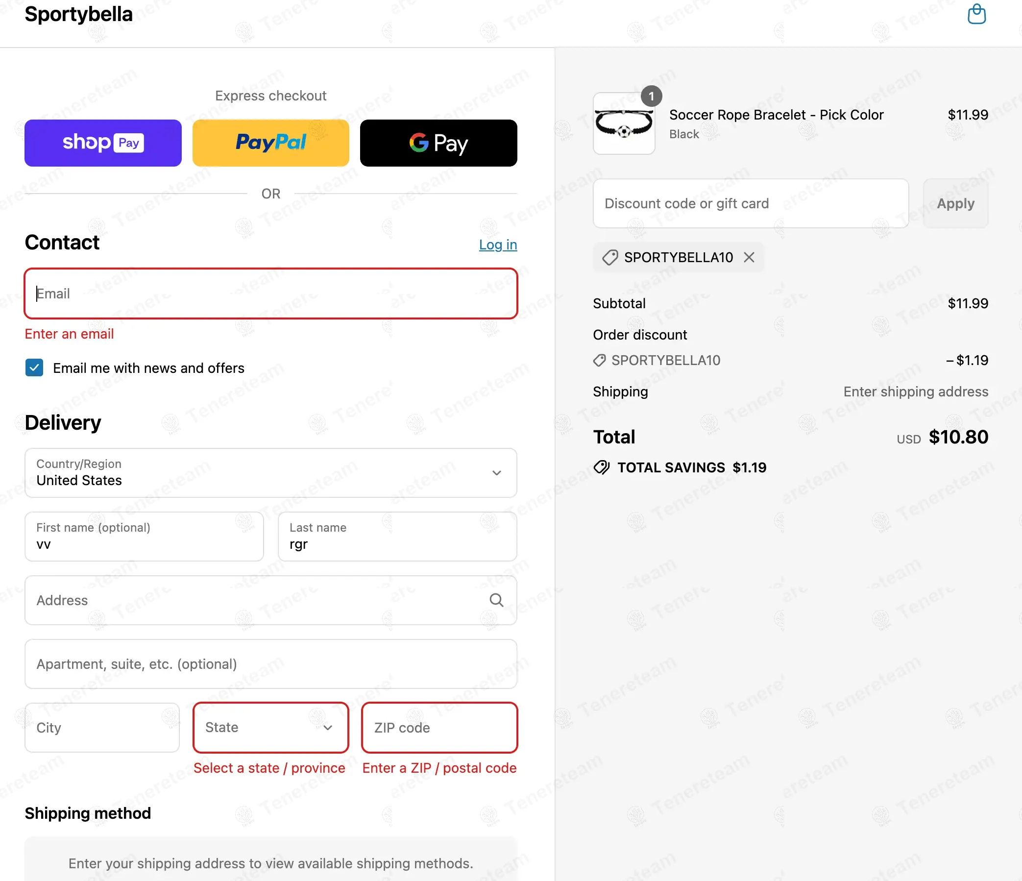 Sportybella coupon code tested June 2026 – Coupons Scout