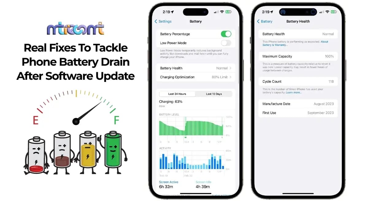 Smartphone battery drain warning graphic illustrating heavy AR app power consumption on flagship phones