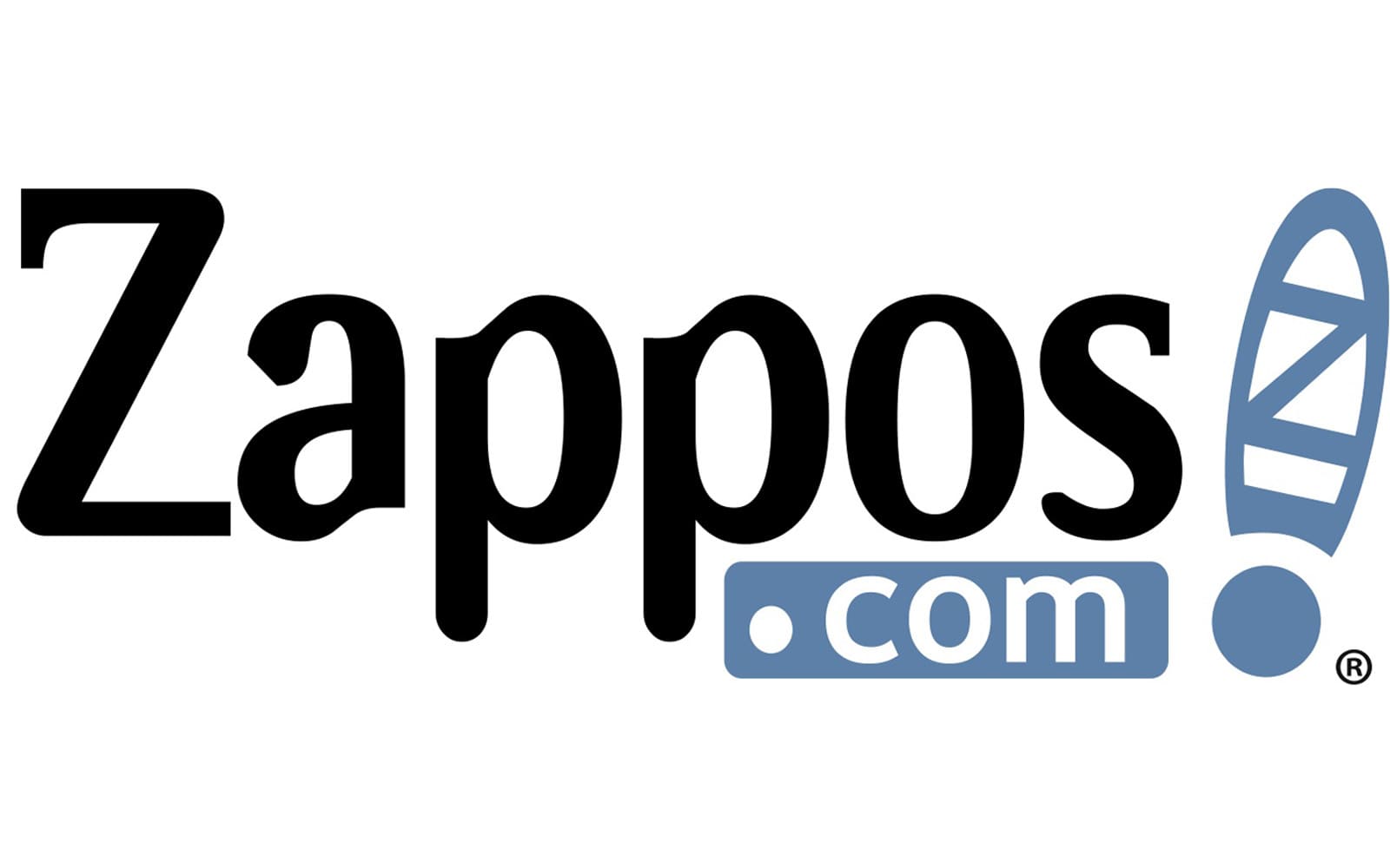 Zappos logo shown on white background representing trusted online shoe retailer
