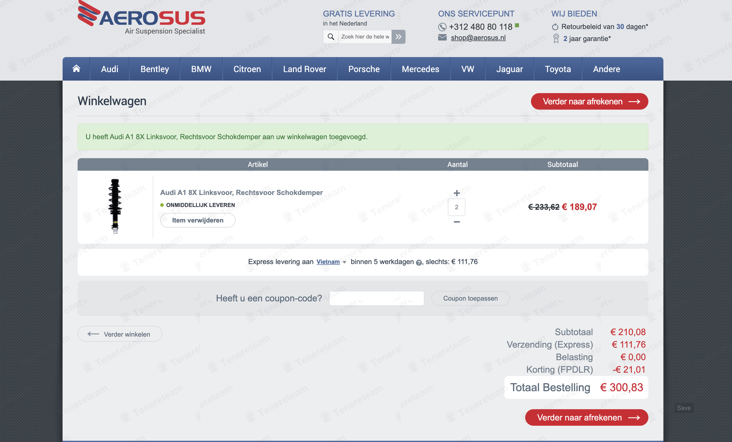 Aerosus NL coupon code tested July 2026 – Coupons Scout
