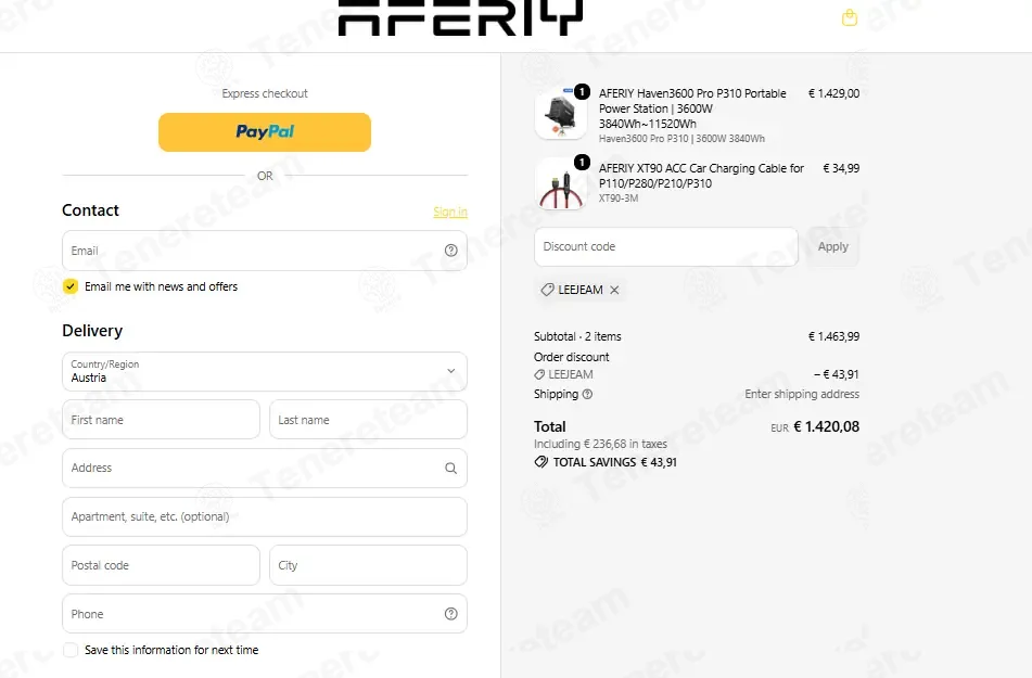 Aferiy coupon code tested July 2026 – Coupons Scout