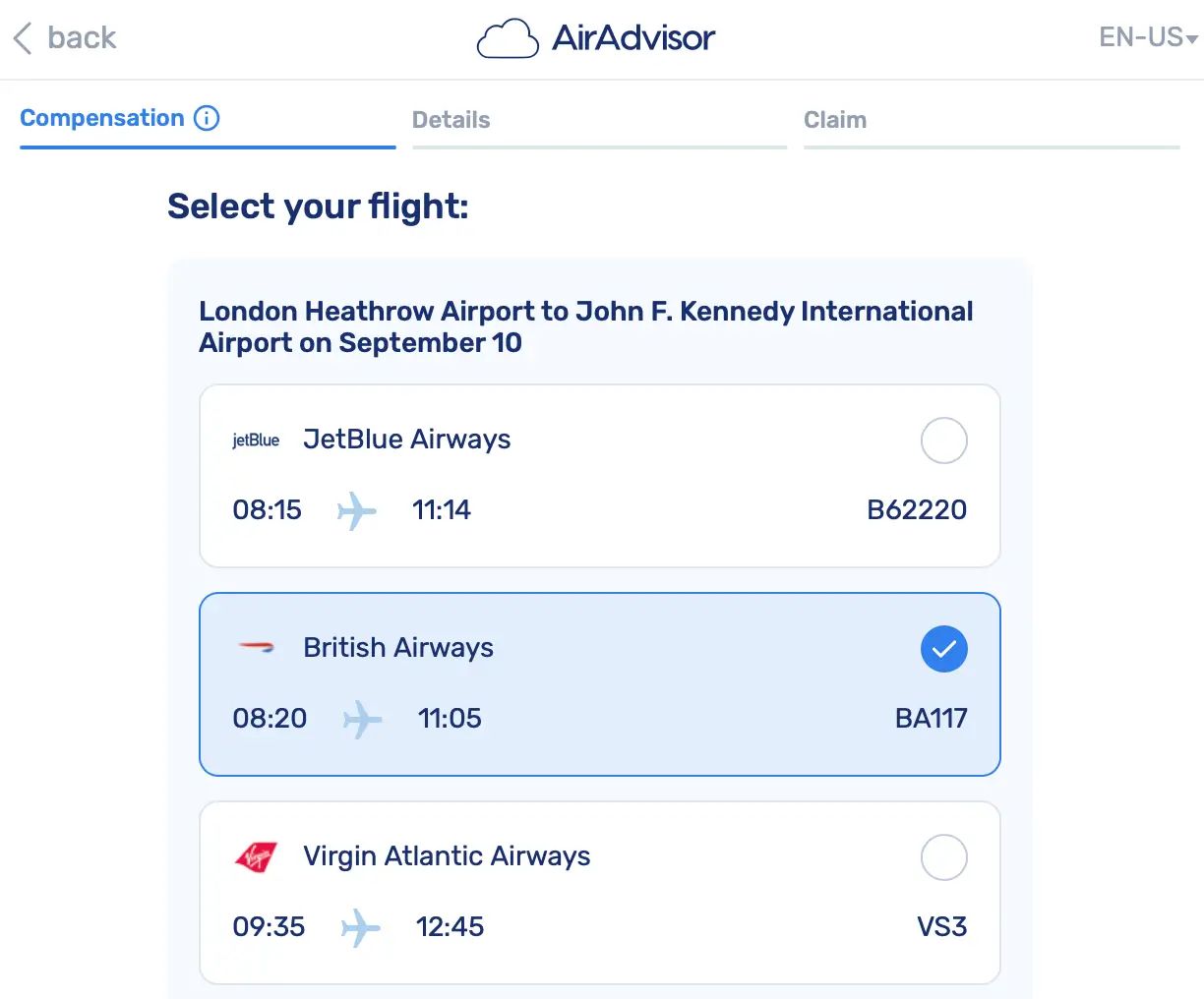 AirAdvisor official product July 2026