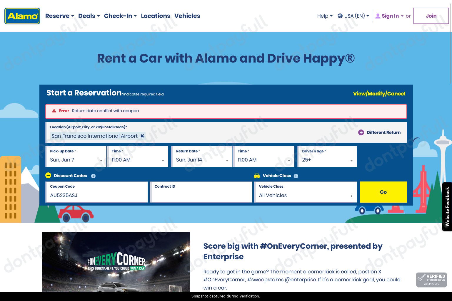 Alamo coupon code tested September 2026 – Coupons Scout