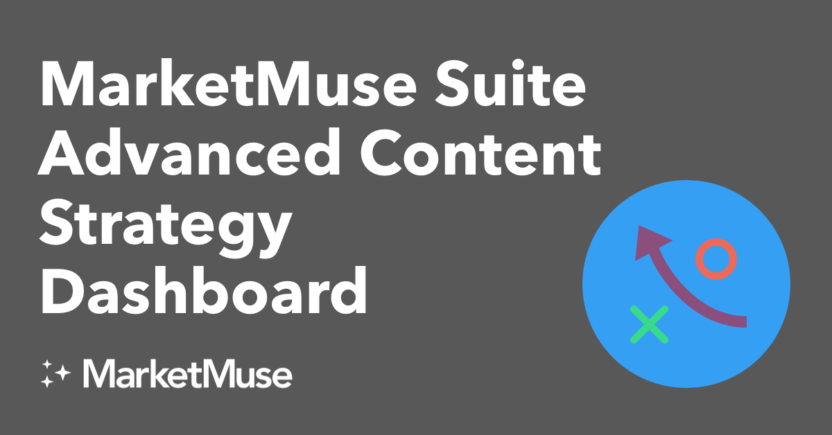 MarketMuse content strategy dashboard displaying topic modeling data and content optimization insights