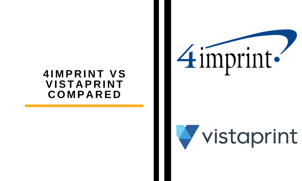 4imprint vs Vistaprint comparison guide showing best promotional products company analysis