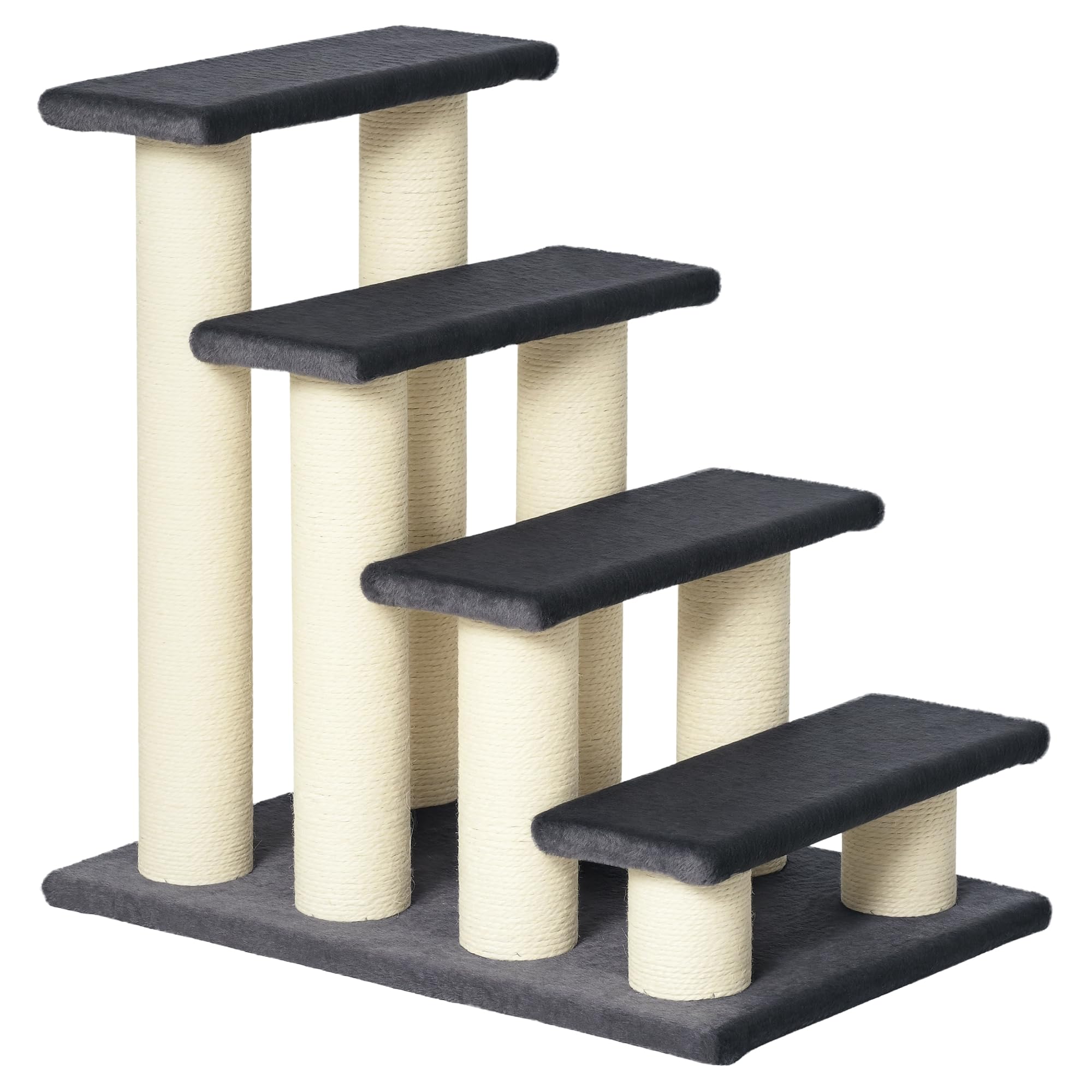 PawHut multi-level cat tree with sisal scratching posts a typical high-wear pet product from Aosom