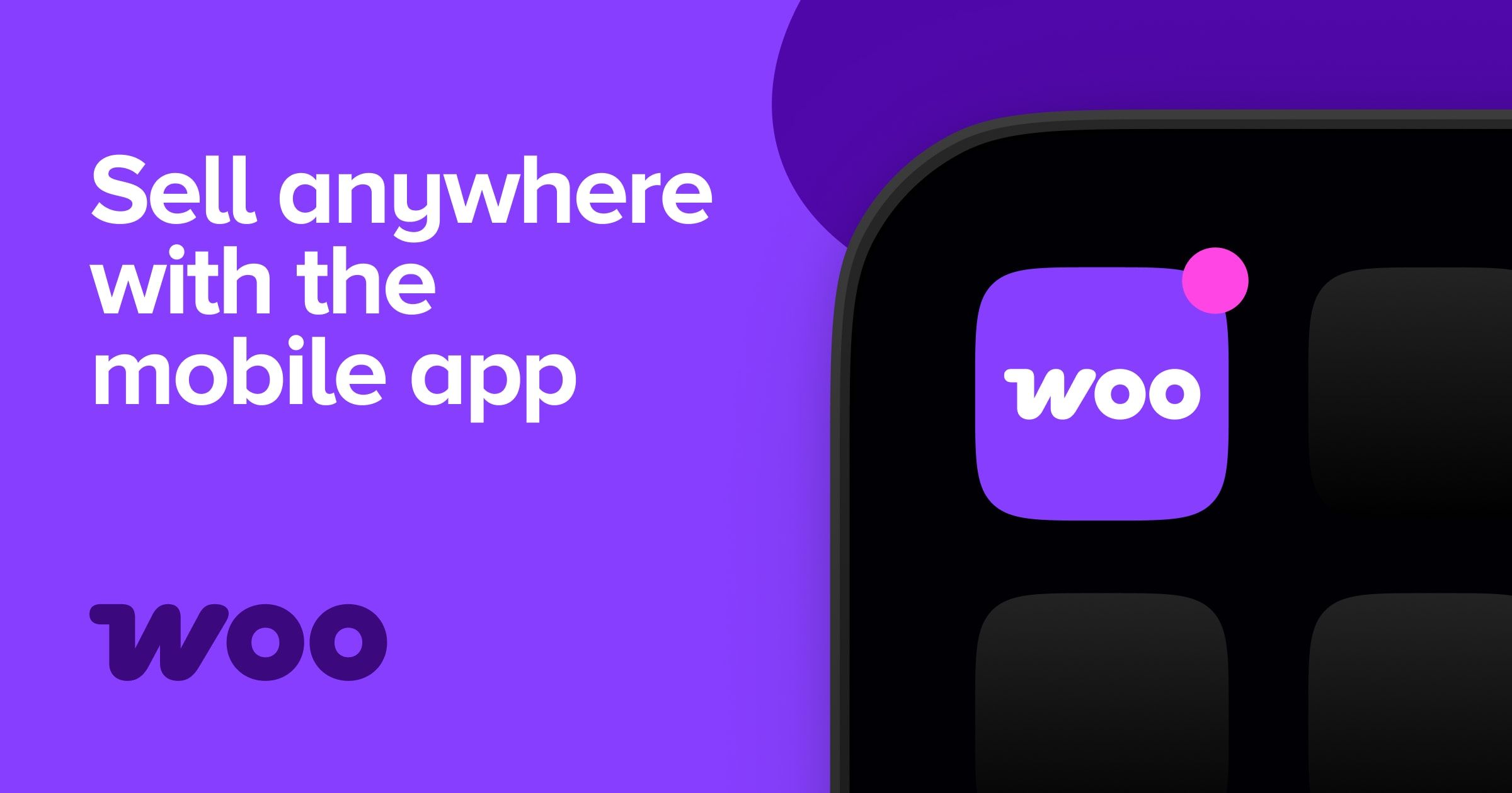 WordPress WooCommerce mobile app integration dashboard showing store management on smartphone device