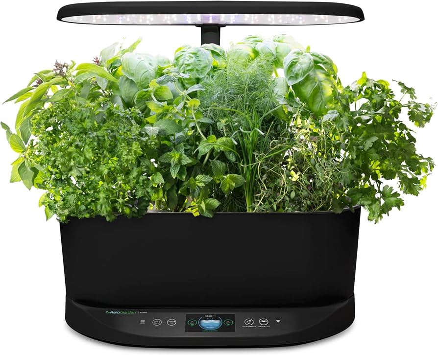 AeroGarden Bounty indoor hydroponic garden with LED grow light and open seed platform