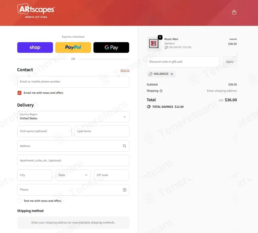 Artscapes coupon code tested September 2026 – Coupons Scout