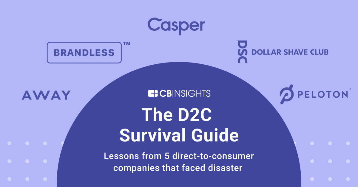 D2C direct-to-consumer fashion brand failure infographic showing common startup pitfalls in online retail