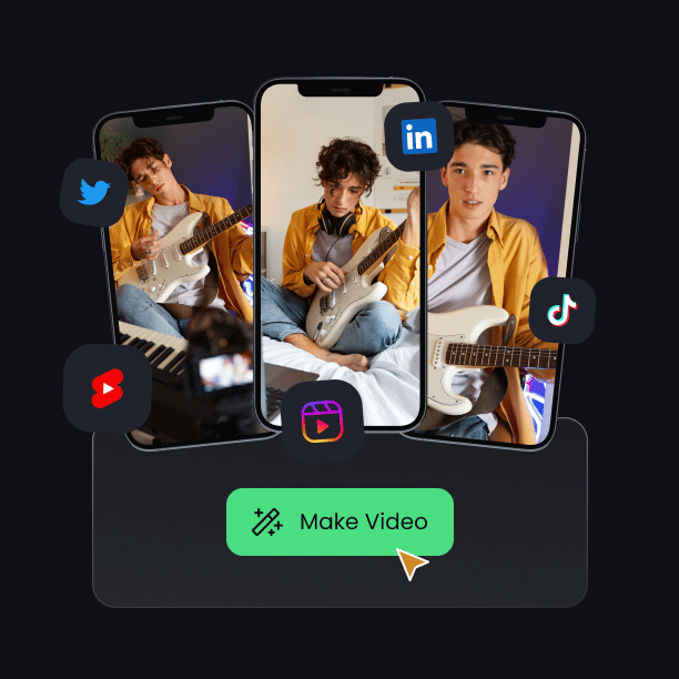 Opus Clip AI video repurposing tool interface for creating short clips from long videos
