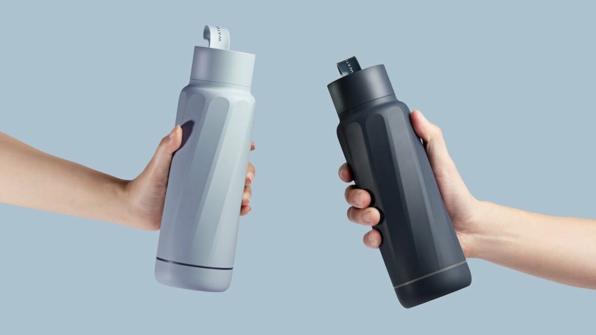 Best smart water bottles comparison showing multiple hydration tracking devices side by side on desk