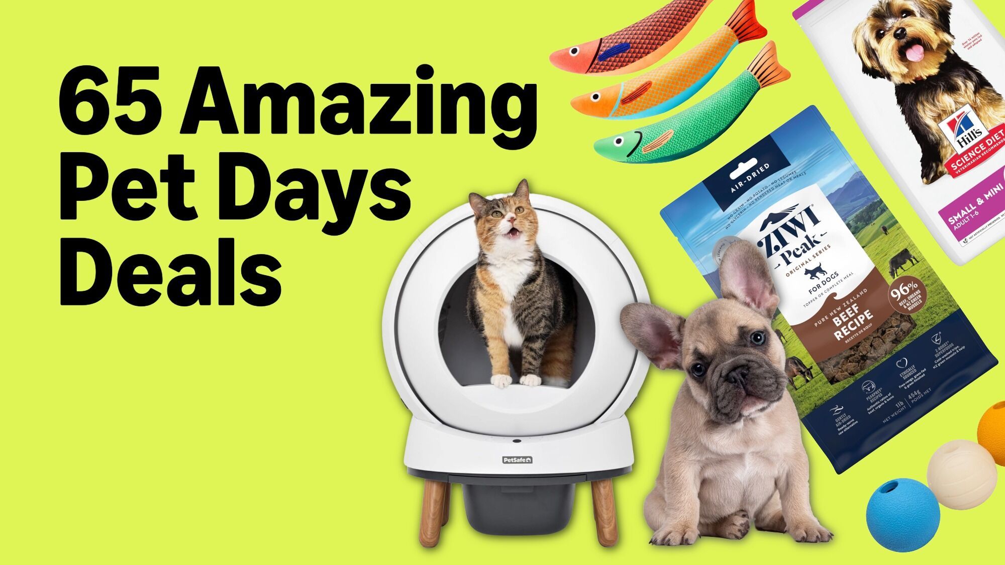 Amazon Pet Days 2026 promotional banner showing top pet product deals and discounts