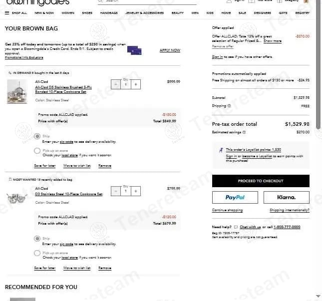 Bloomingdale's coupon code tested September 2026 – Coupons Scout